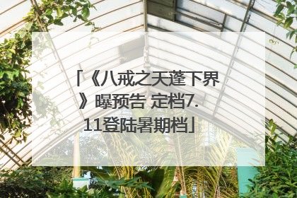 《八戒之天蓬下界》曝预告 定档7.11登陆暑期档