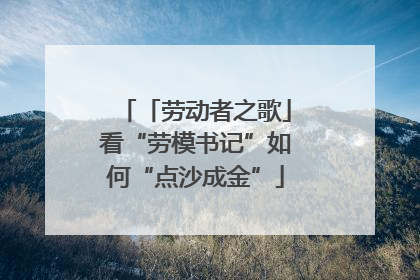 「劳动者之歌」看“劳模书记”如何“点沙成金”