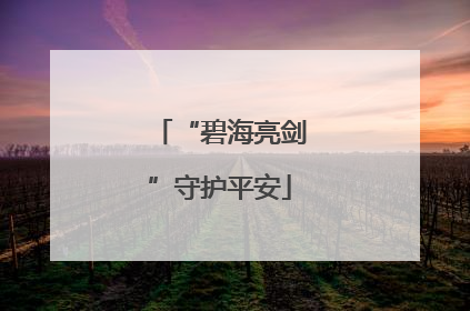 “碧海亮剑”守护平安