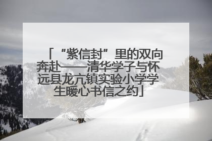 “紫信封”里的双向奔赴——清华学子与怀远县龙亢镇实验小学学生暖心书信之约