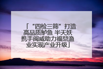 “四检三筛”打造高品质鲈鱼 半天妖携手闽威助力福鼎渔业实现产业升级