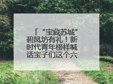 “宝藏苏城”碧凤坊有礼！新时代青年榜样喊话宝子们这个六一来平江街道