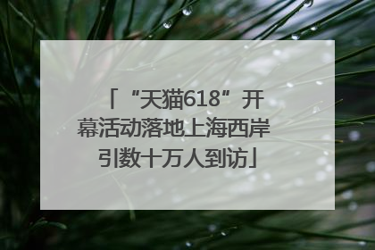 “天猫618”开幕活动落地上海西岸 引数十万人到访