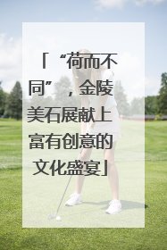 “荷而不同”，金陵美石展献上富有创意的文化盛宴