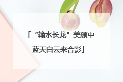 “输水长龙”美颜中 蓝天白云来合影