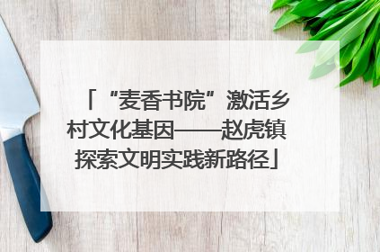 “麦香书院”激活乡村文化基因——赵虎镇探索文明实践新路径