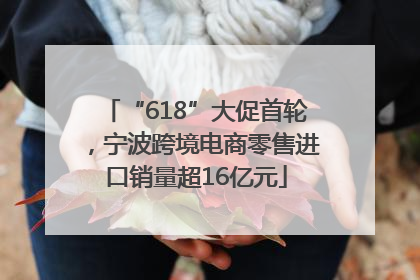 “618”大促首轮，宁波跨境电商零售进口销量超16亿元