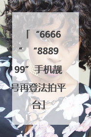 “6666”“888999”手机靓号再登法拍平台