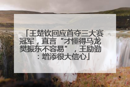 王楚钦回应首夺三大赛冠军，直言“才懂得马龙樊振东不容易”，王励勤：增添很大信心
