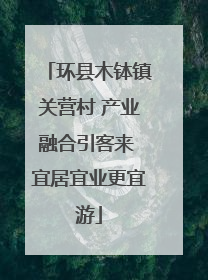 环县木钵镇关营村 产业融合引客来 宜居宜业更宜游