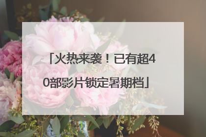 火热来袭！已有超40部影片锁定暑期档