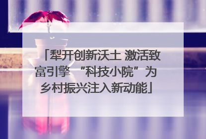 犁开创新沃土 激活致富引擎 “科技小院”为乡村振兴注入新动能