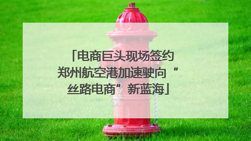 电商巨头现场签约 郑州航空港加速驶向“丝路电商”新蓝海