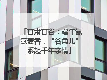 甘肃甘谷：端午氤氲麦香，“谷角儿”系起千年亲情