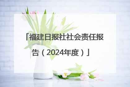福建日报社社会责任报告（2024年度）