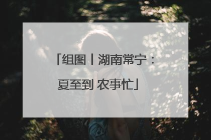 组图丨湖南常宁：夏至到 农事忙