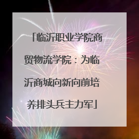 临沂职业学院商贸物流学院：为临沂商城向新向前培养排头兵主力军