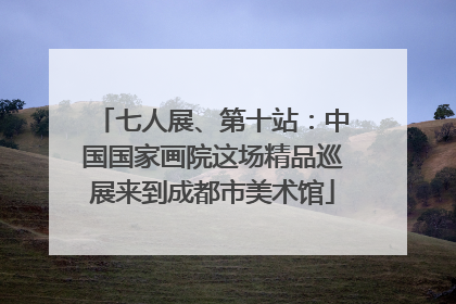 七人展、第十站：中国国家画院这场精品巡展来到成都市美术馆