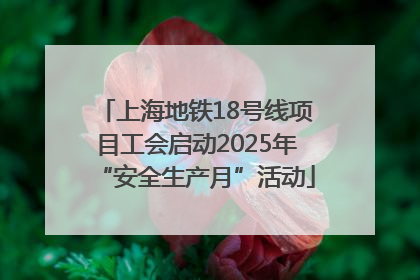 上海地铁18号线项目工会启动2025年“安全生产月”活动