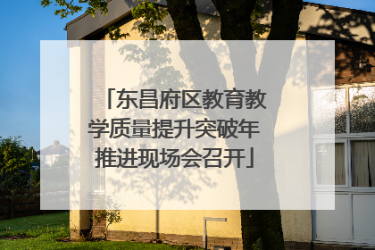 东昌府区教育教学质量提升突破年推进现场会召开