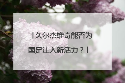 久尔杰维奇能否为国足注入新活力？