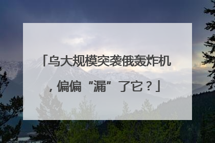乌大规模突袭俄轰炸机，偏偏“漏”了它？