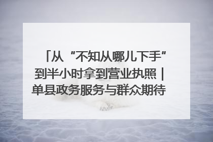 从“不知从哪儿下手”到半小时拿到营业执照｜单县政务服务与群众期待的“双向奔赴”