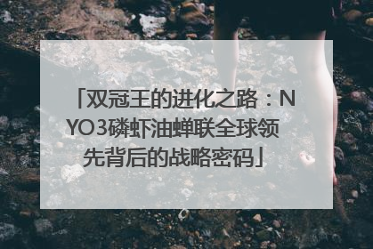 双冠王的进化之路：NYO3磷虾油蝉联全球领先背后的战略密码