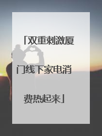 双重刺激厦门线下家电消费热起来
