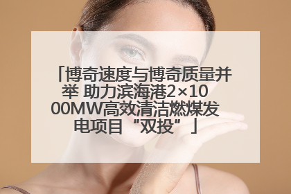 博奇速度与博奇质量并举 助力滨海港2×1000MW高效清洁燃煤发电项目“双投”