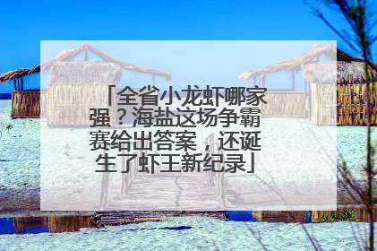 全省小龙虾哪家强？海盐这场争霸赛给出答案，还诞生了虾王新纪录
