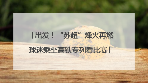 出发！“苏超”烽火再燃 球迷乘坐高铁专列看比赛