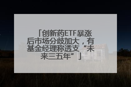 创新药ETF暴涨后市场分歧加大，有基金经理称透支“未来三五年”