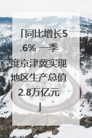 同比增长5.6% 一季度京津冀实现地区生产总值2.8万亿元