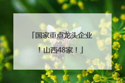 国家重点龙头企业！山西48家！