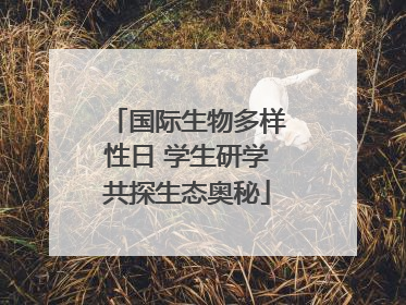 国际生物多样性日 学生研学共探生态奥秘