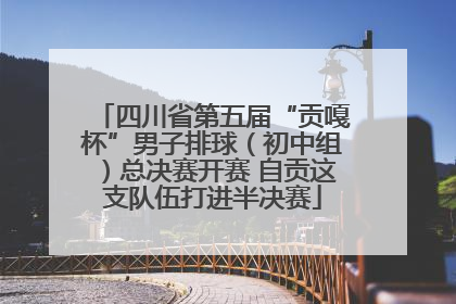四川省第五届“贡嘎杯”男子排球（初中组）总决赛开赛 自贡这支队伍打进半决赛