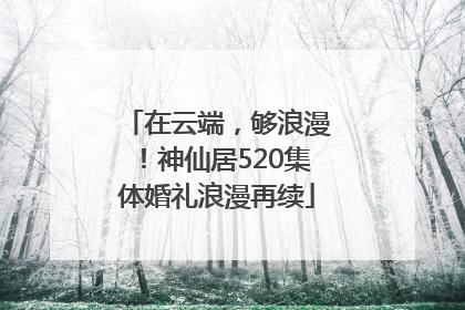在云端，够浪漫！神仙居520集体婚礼浪漫再续