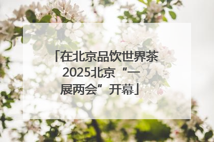 在北京品饮世界茶 2025北京“一展两会”开幕