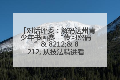 对话评委：解码达州青少年书画赛 “传习密码”& 8212;& 8212; 从技法精进看文化传承新活力