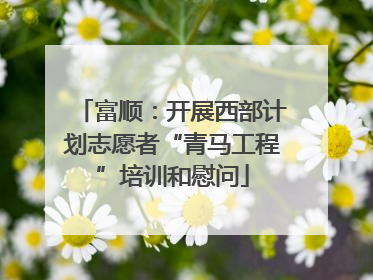 富顺：开展西部计划志愿者“青马工程”培训和慰问