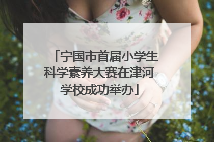 宁国市首届小学生科学素养大赛在津河学校成功举办