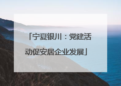 宁夏银川：党建活动促安居企业发展