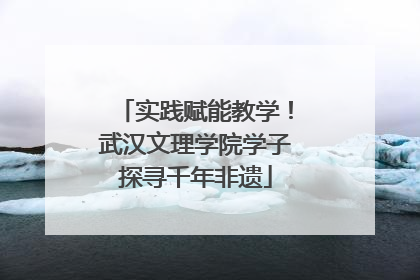 实践赋能教学！武汉文理学院学子探寻千年非遗