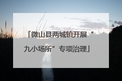微山县两城镇开展“九小场所”专项治理