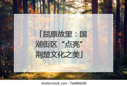 屈原故里：国潮街区“点亮”荆楚文化之美