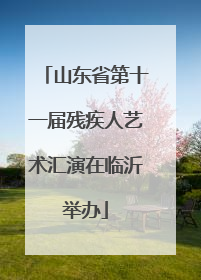 山东省第十一届残疾人艺术汇演在临沂举办
