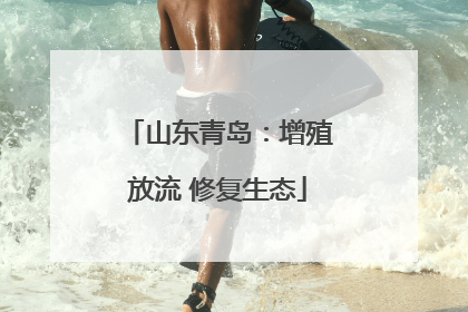山东青岛：增殖放流 修复生态