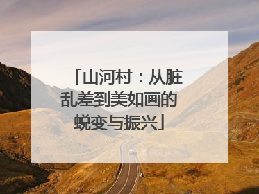 山河村：从脏乱差到美如画的蜕变与振兴