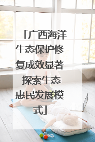 广西海洋生态保护修复成效显著 探索生态惠民发展模式